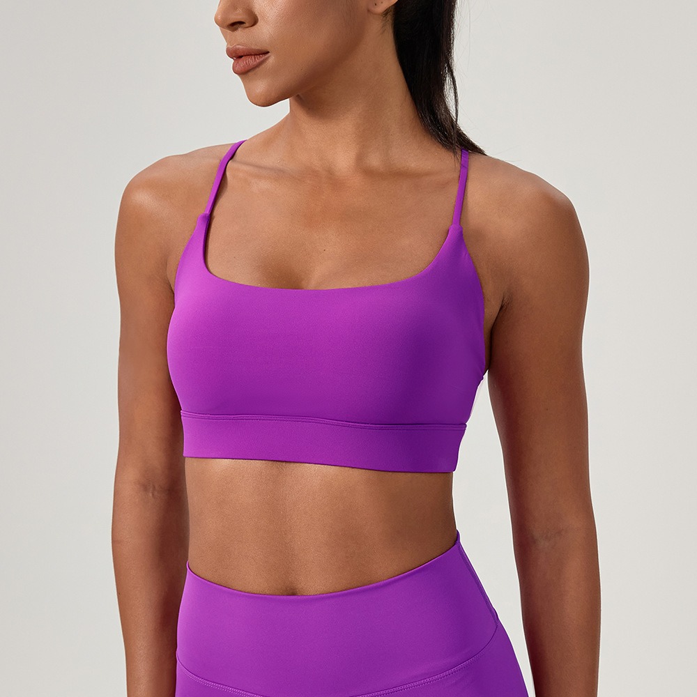 Rugged Sport Strap - Sutiã de yoga sexy feminino alça