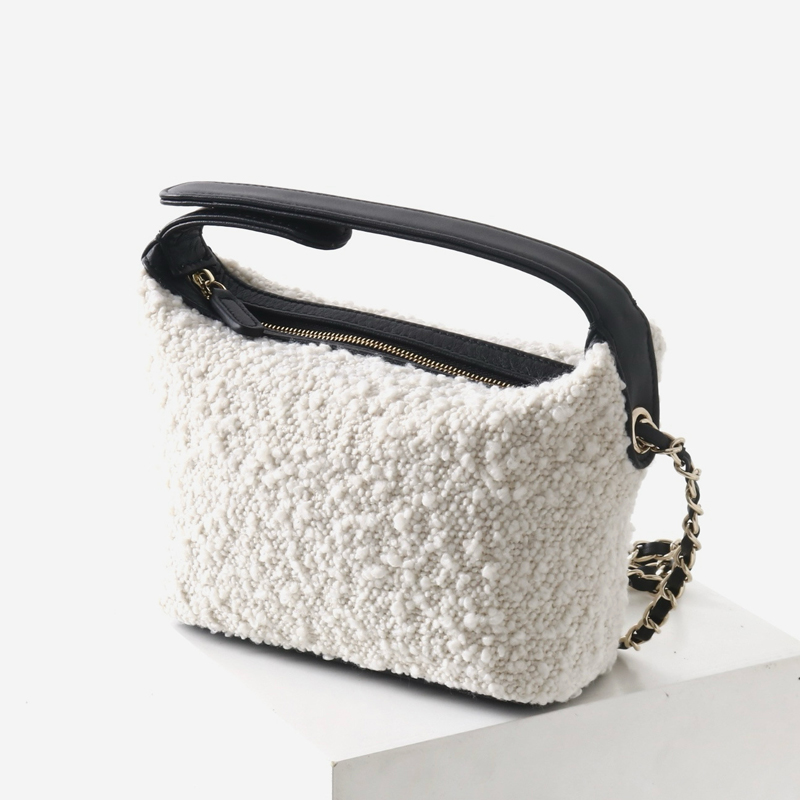 Leather Classic Strap - Couro genuíno clássico mini hobos sacos