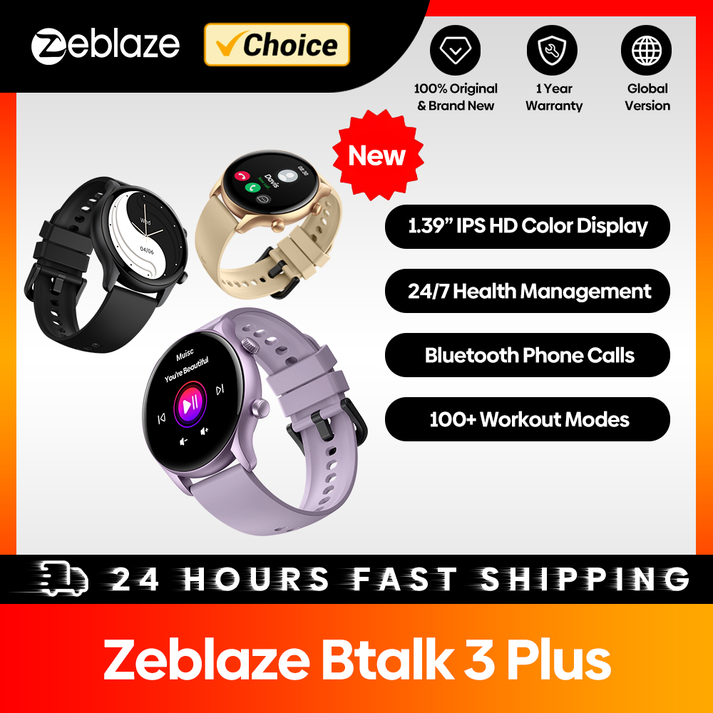 Smartwatch X12 - Zeblaze-Btalk 3 Plus Smartwatch para Homens