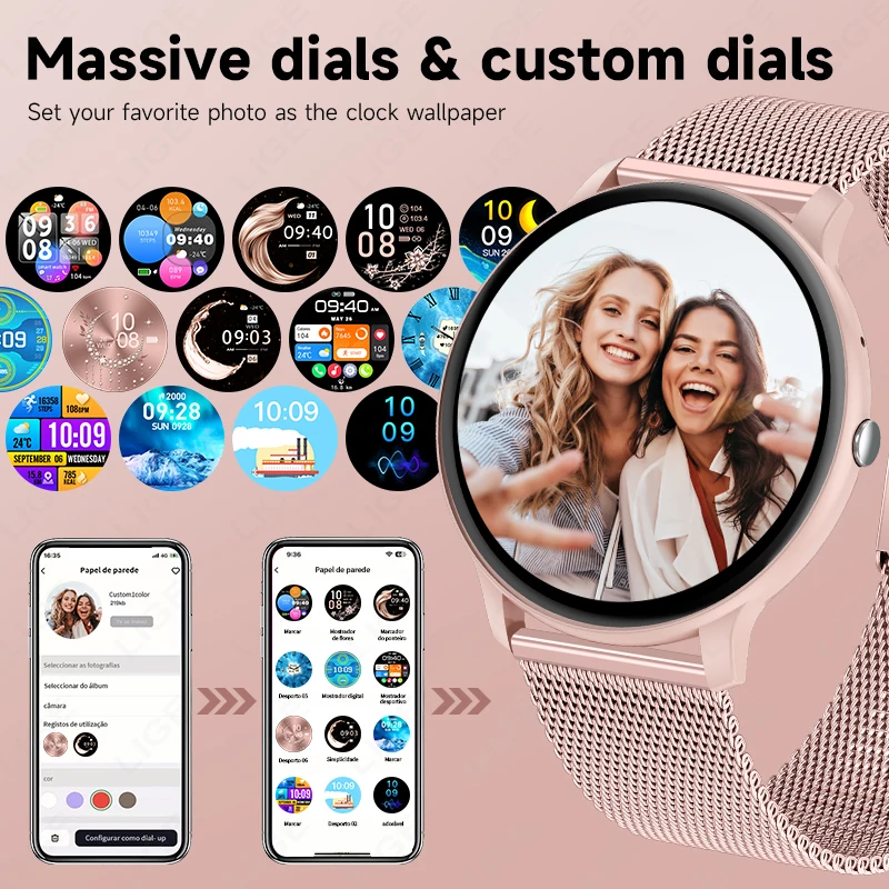 Relógio Inteligente LIGE com C - Smartwatch Custom avaliação e preço
